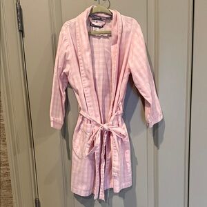 Petite Plume Pink Gingham Kids Robe